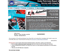 Tablet Screenshot of cedarparknorthwestaustinautomechanicandrepairshop.com